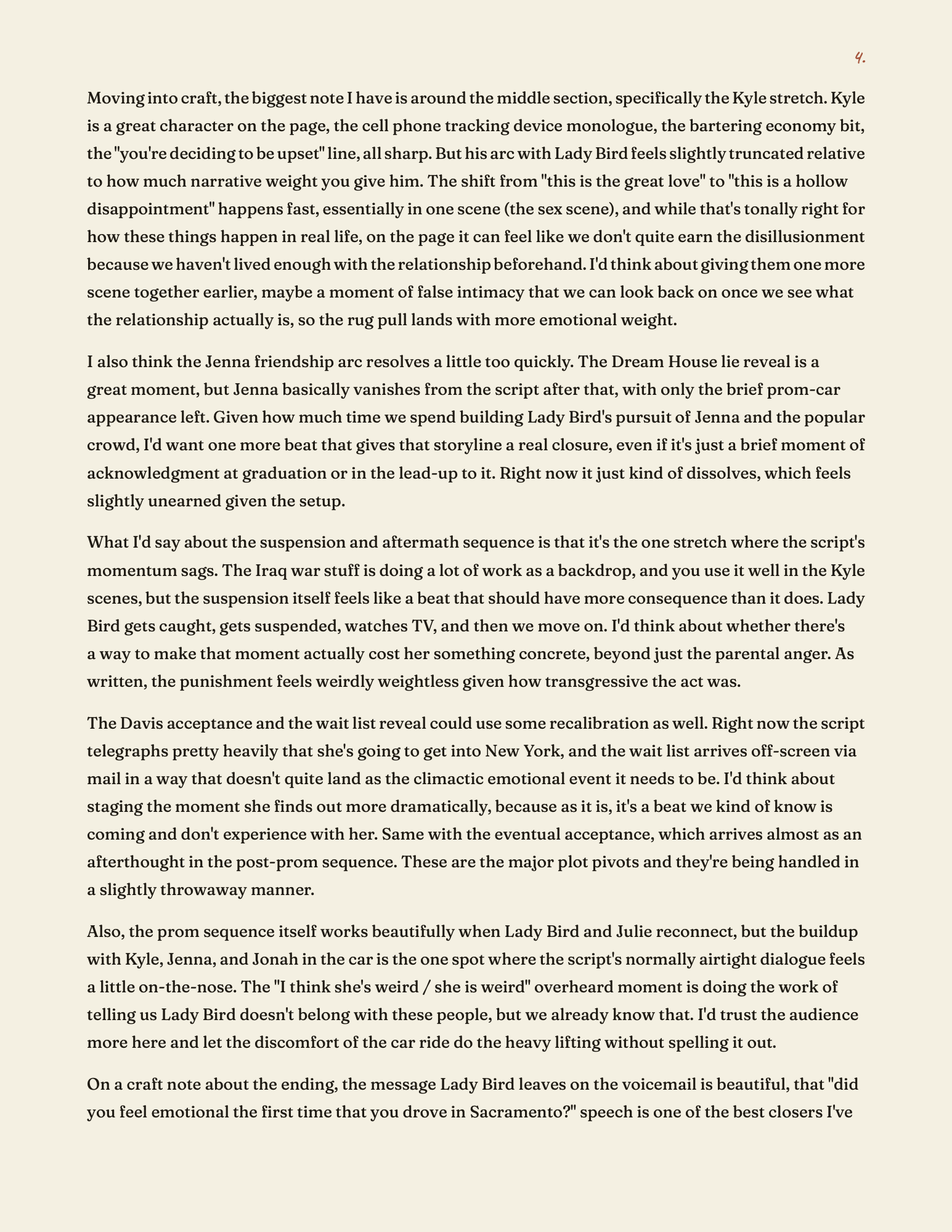 Auteur coverage of Lady Bird, page 4 of 8