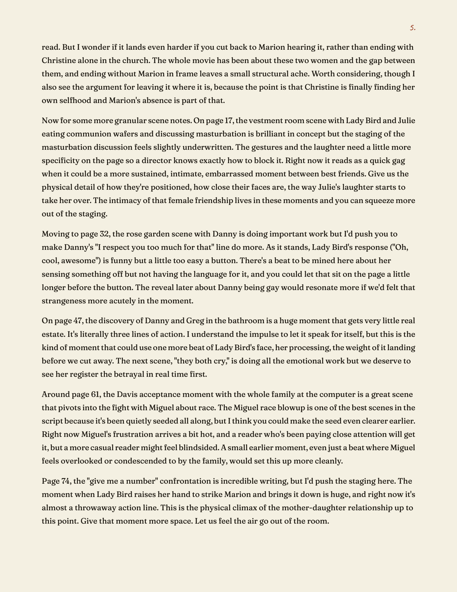Auteur coverage of Lady Bird, page 5 of 8
